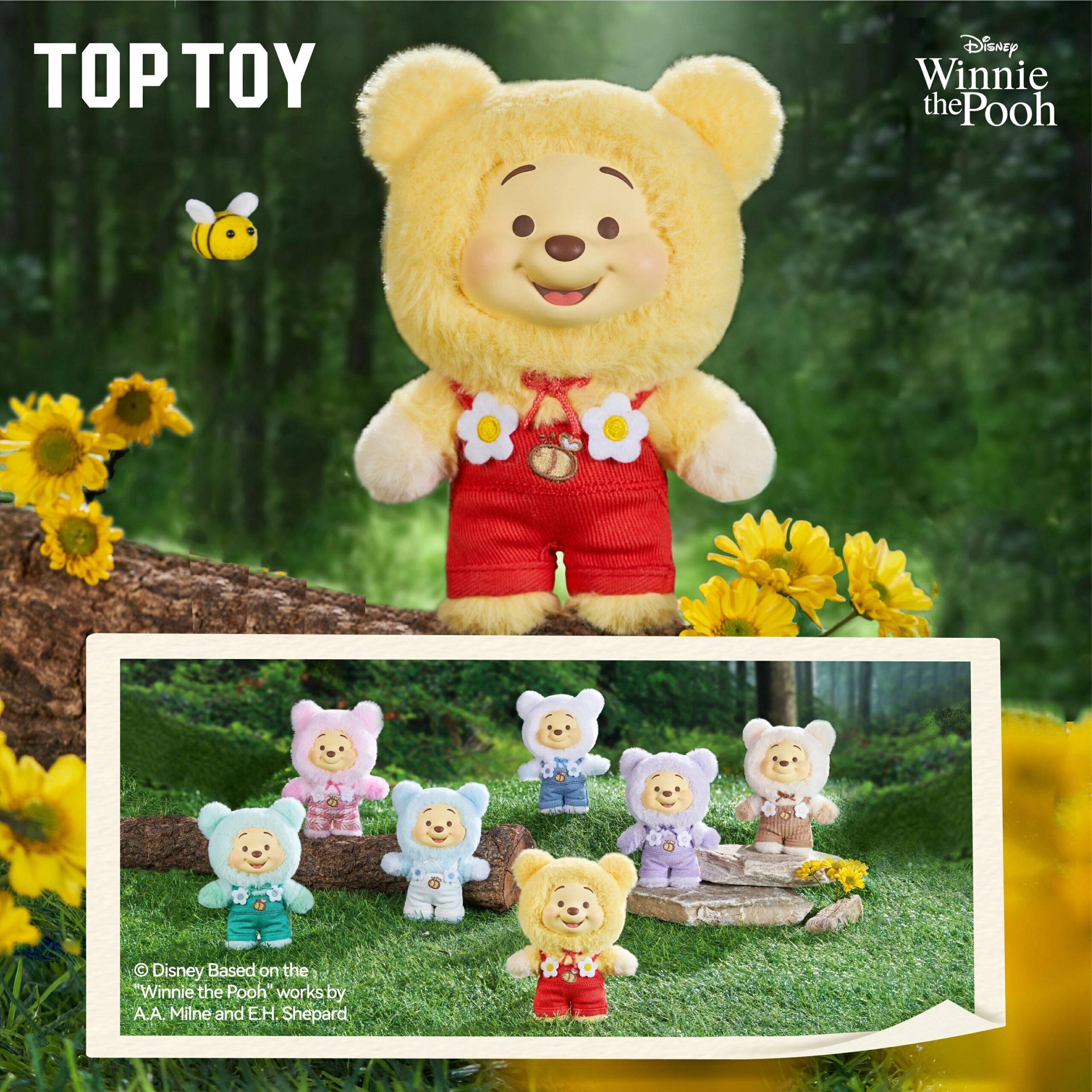 Disney Winnie the Pooh — Candy Bear Series Plush Blind Box (TOP TOY)