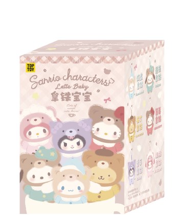 Sanrio Characters — Latte Baby Vinyl Plush Blind Box (TOP TOY) TOP TOY Sanrio Characters Latte Baby vinyl plush blind box