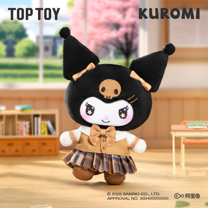 Sanrio Kuromi — School Life Plush Pendant Blind Box (TOP TOY) TOP TOY Sanrio Kuromi School Life plush pendant blind box