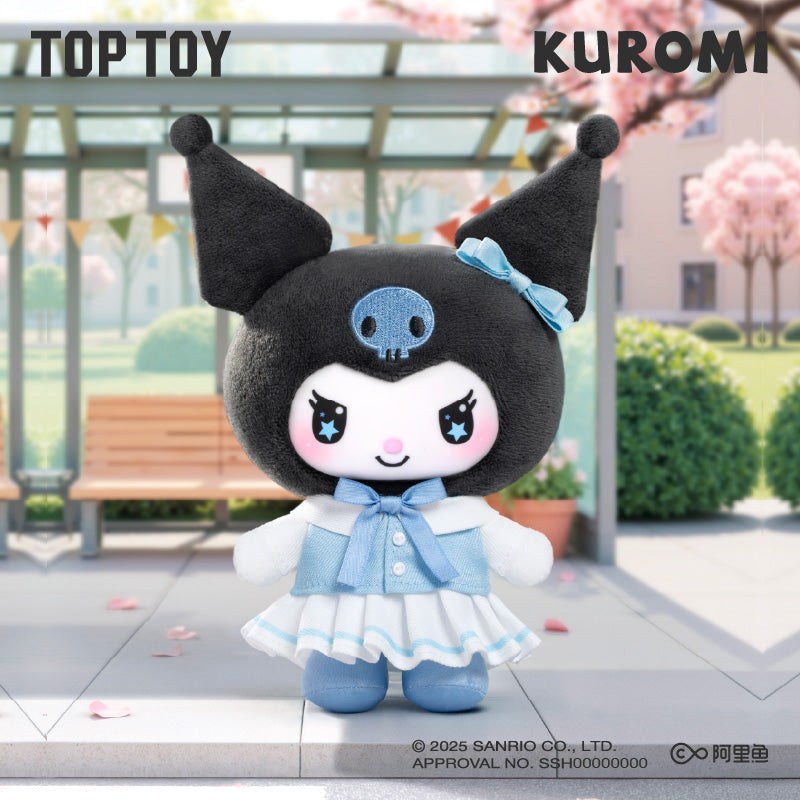 Sanrio Kuromi — School Life Plush Pendant Blind Box (TOP TOY) TOP TOY Sanrio Kuromi School Life plush pendant blind box