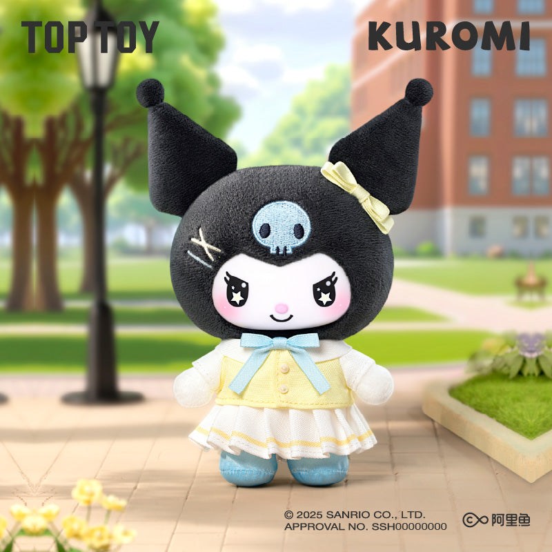 Sanrio Kuromi — School Life Plush Pendant Blind Box (TOP TOY) TOP TOY Sanrio Kuromi School Life plush pendant blind box