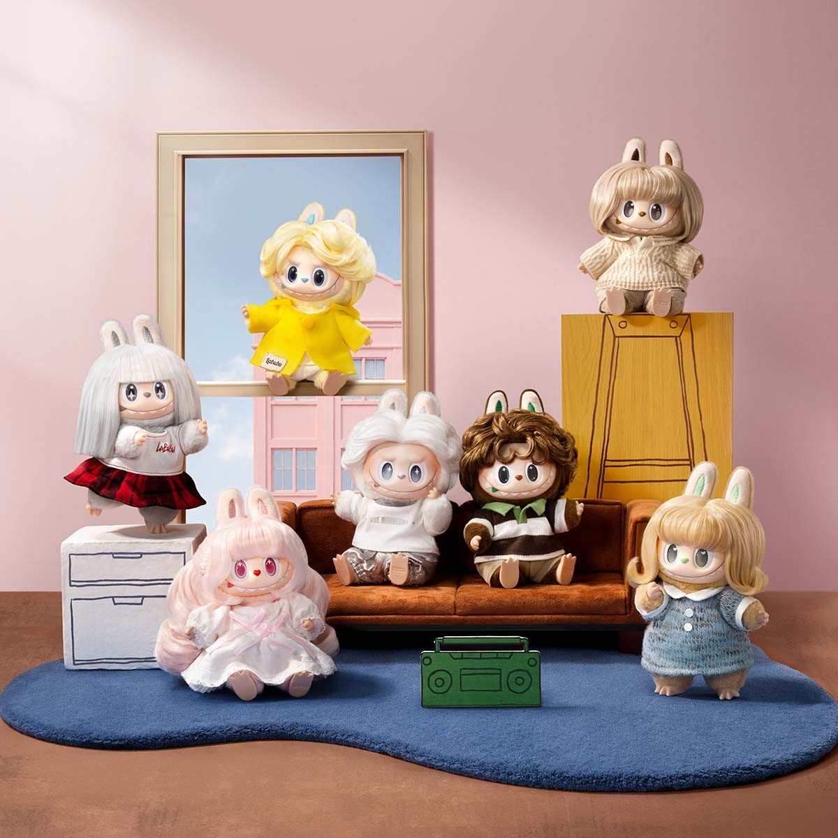 THE MONSTERS — Hair Salon Vinyl Plush Pendant Blind Box | POP MART THE MONSTERS — Hair Salon Vinyl Plush Pendant Blind Box | POP MART