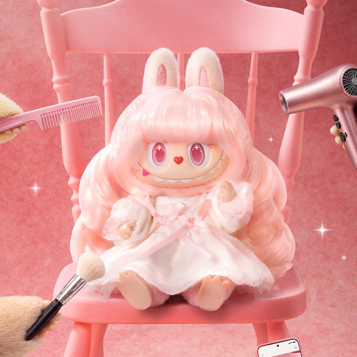 THE MONSTERS — Hair Salon Vinyl Plush Pendant Blind Box | POP MART THE MONSTERS — Hair Salon Vinyl Plush Pendant Blind Box | POP MART