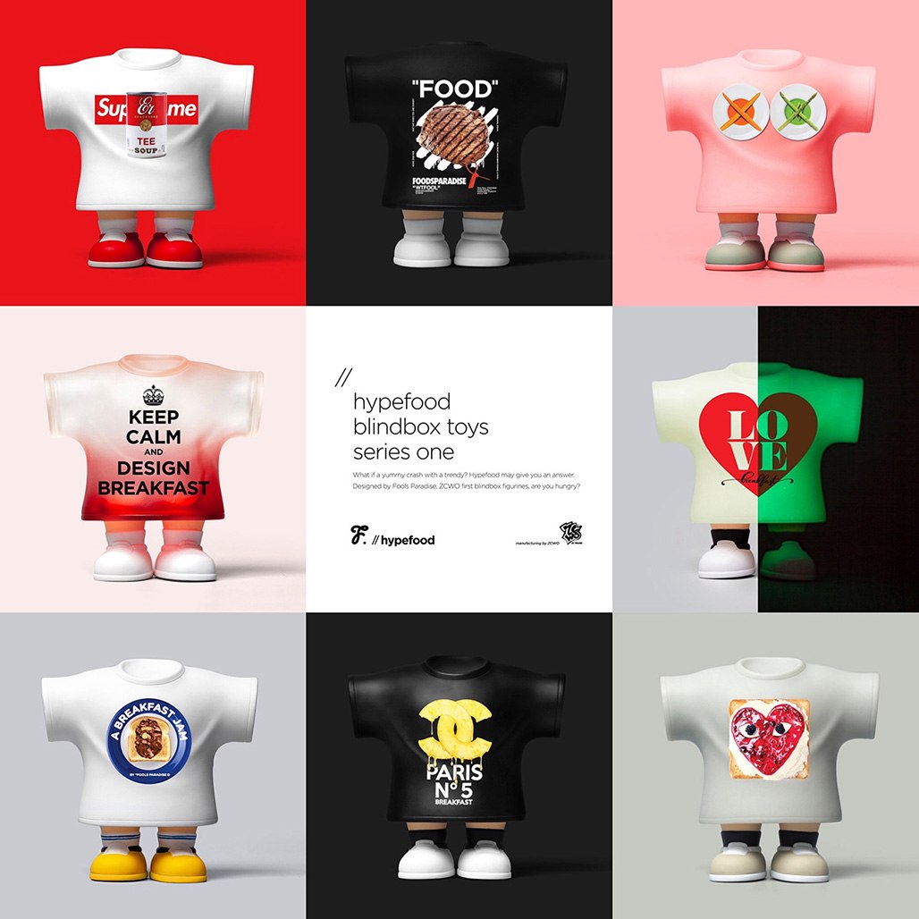 Fools Paradise - hypefood blind box figure // series one Fools Paradise - hypefood blind box figure // series one