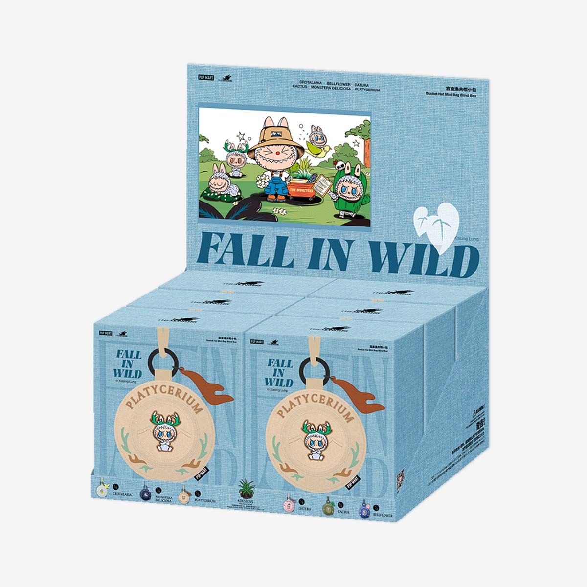 THE MONSTERS — Fall in Wild Bucket Hat Mini Bag Blind Box | POP MART