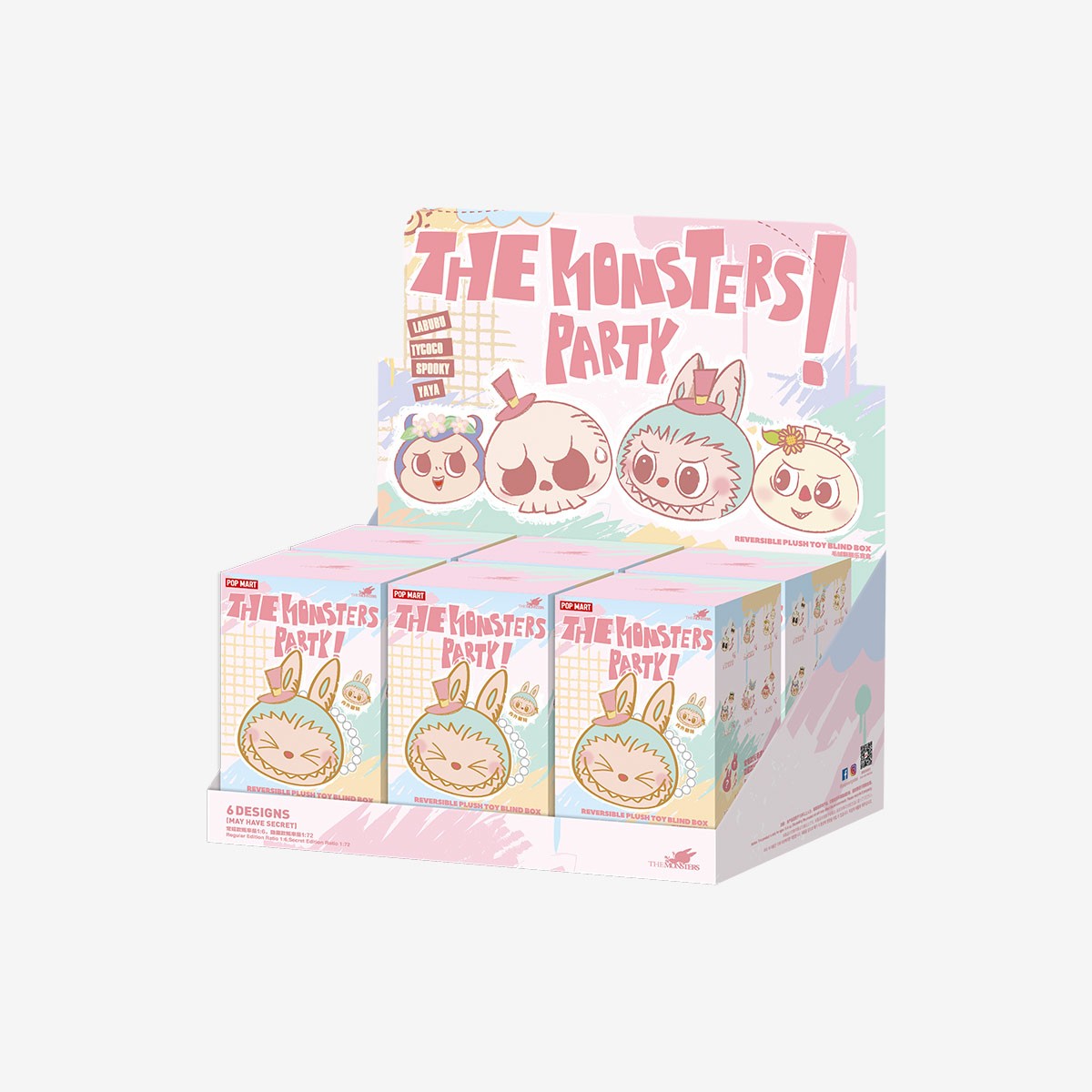 THE MONSTERS — Party Reversible Plush Toy Blind Box | POP MART THE MONSTERS — Party Reversible Plush Toy Blind Box | POP MART